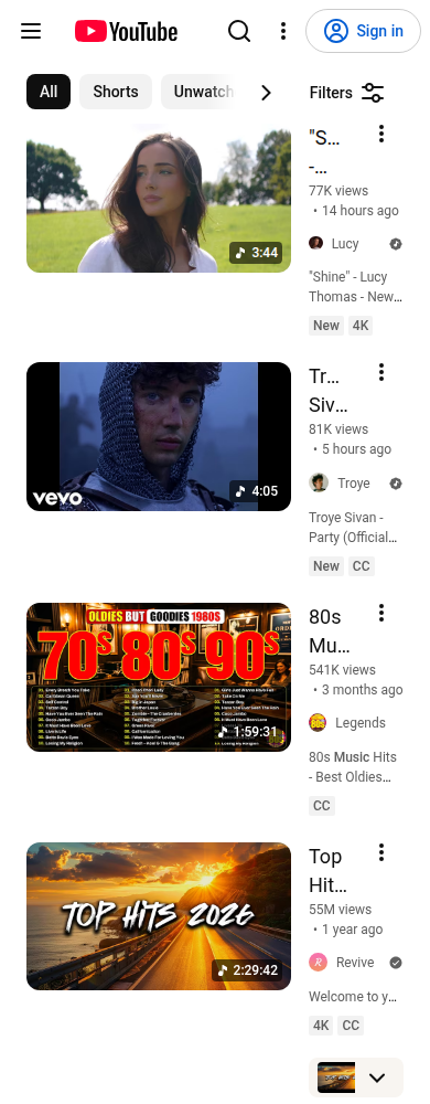 Production search at 390 pixels