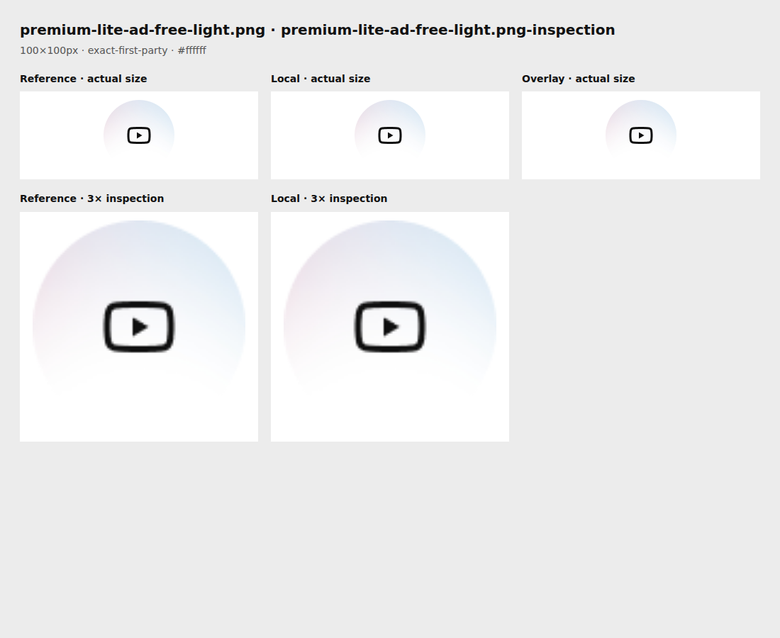 Reference, local asset, overlay, and enlarged inspection for premium-lite-ad-free-light.png